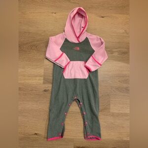 North face fleece thermal onesie for baby or toddler